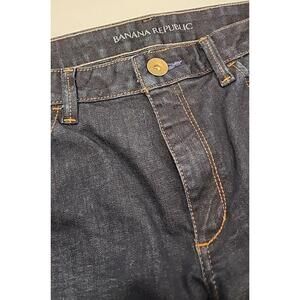 Banana Republic High Rise Straight Fit Dark Wash Denim Jeans Womens Size 31